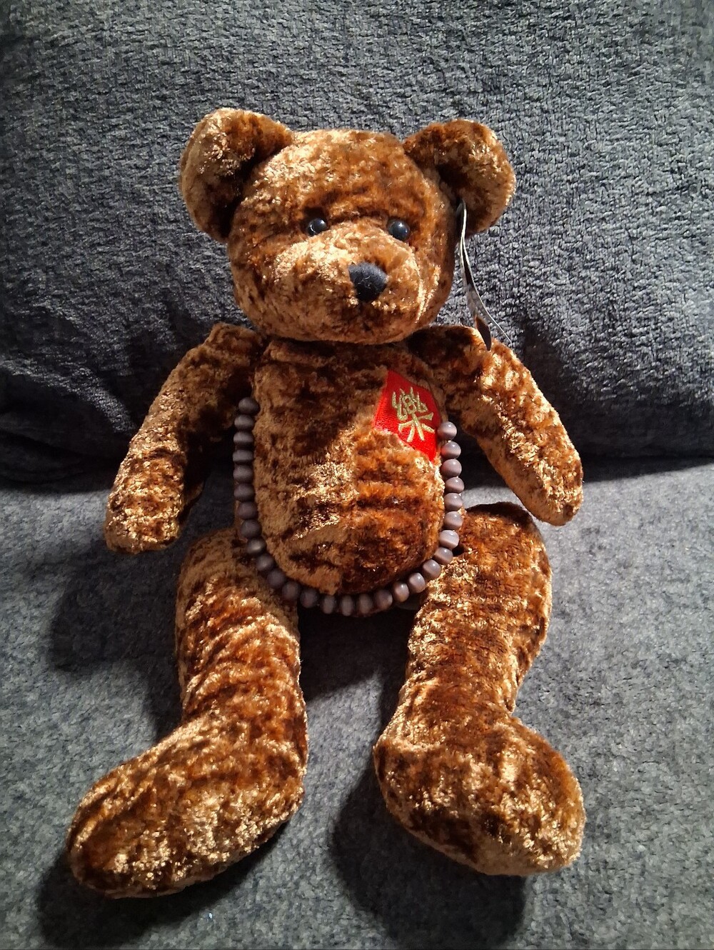 Vintage Plush 2000 Foo Bear Happiness Plush Stuffed Animal